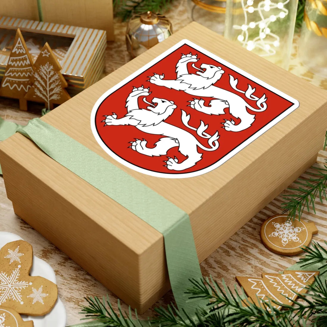 Zuzwil SG-blazon (Switzerland) (Coat of Arms) STICKER Vinyl Kiss-Cut Decal - The Sticker Space