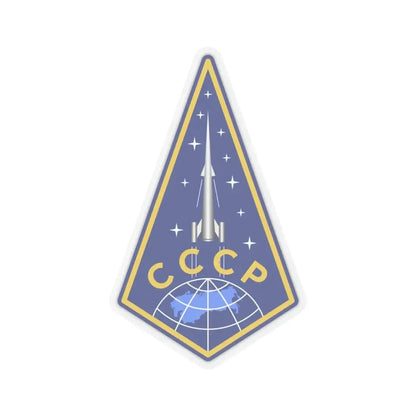 Zvezda Rocket (Soyuz Programme) STICKER Vinyl Kiss-Cut Decal 4 Inch Transparent - The Sticker Space