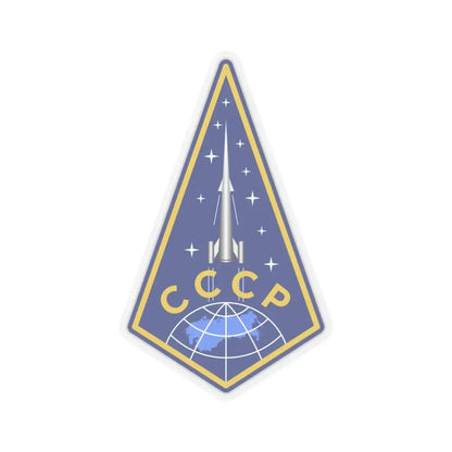 Zvezda Rocket (Soyuz Programme) STICKER Vinyl Kiss-Cut Decal 6 Inch Transparent - The Sticker Space