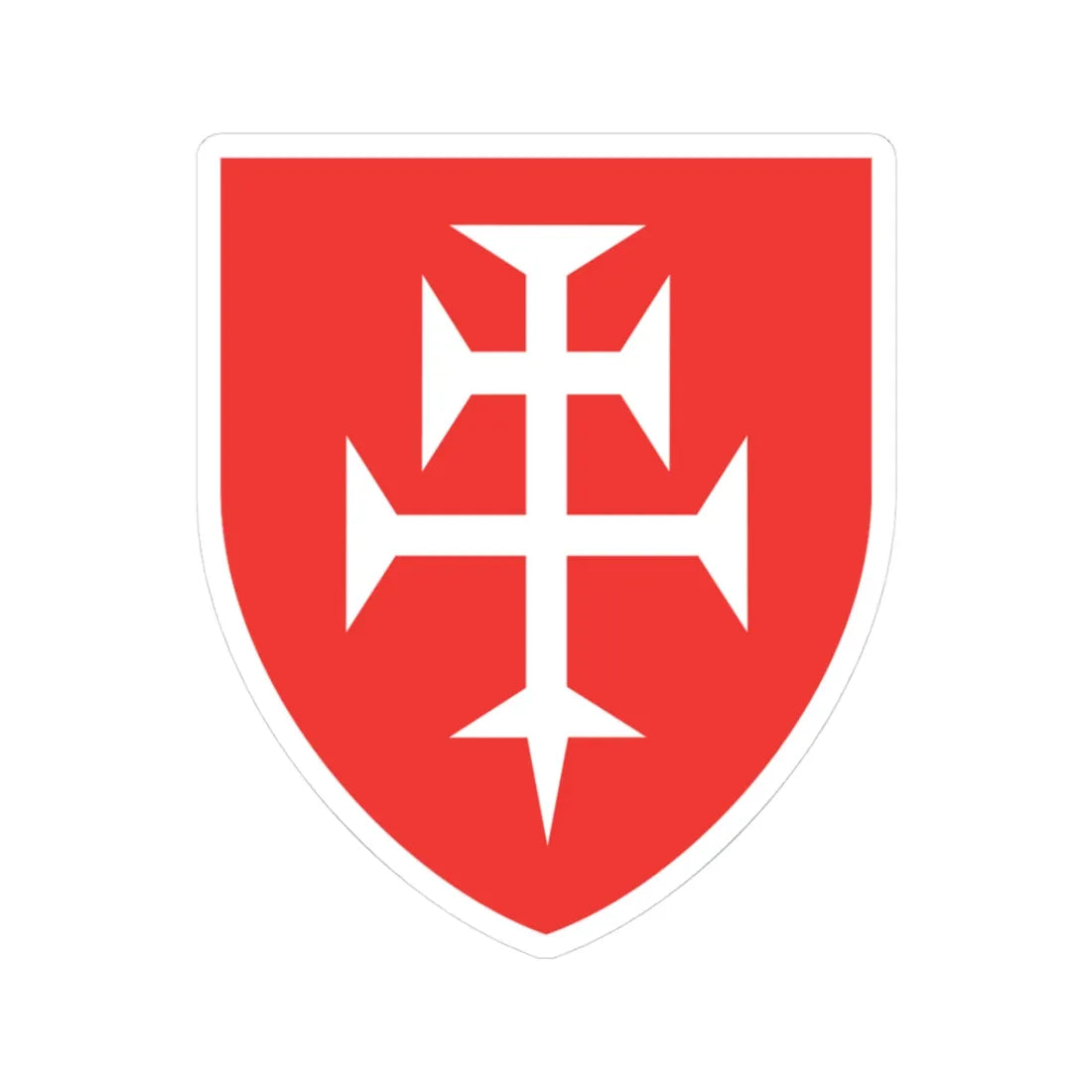 Zvolen Erb (Slovakia) (Coat of Arms) STICKER Vinyl Kiss-Cut Decal 3 Inch White - The Sticker Space