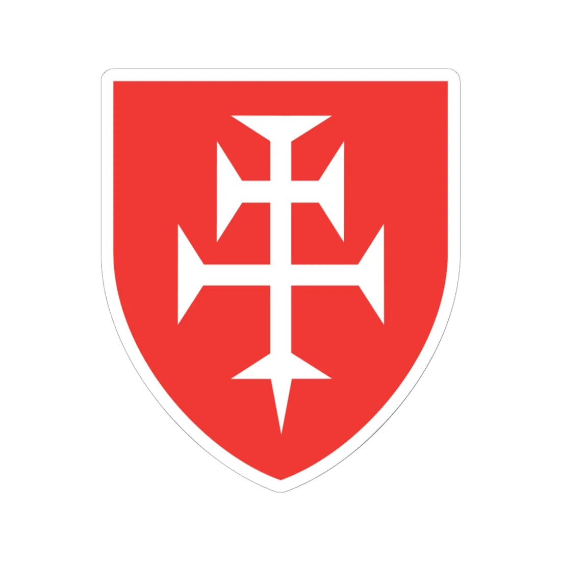 Zvolen Erb (Slovakia) (Coat of Arms) STICKER Vinyl Kiss-Cut Decal 6 Inch White - The Sticker Space