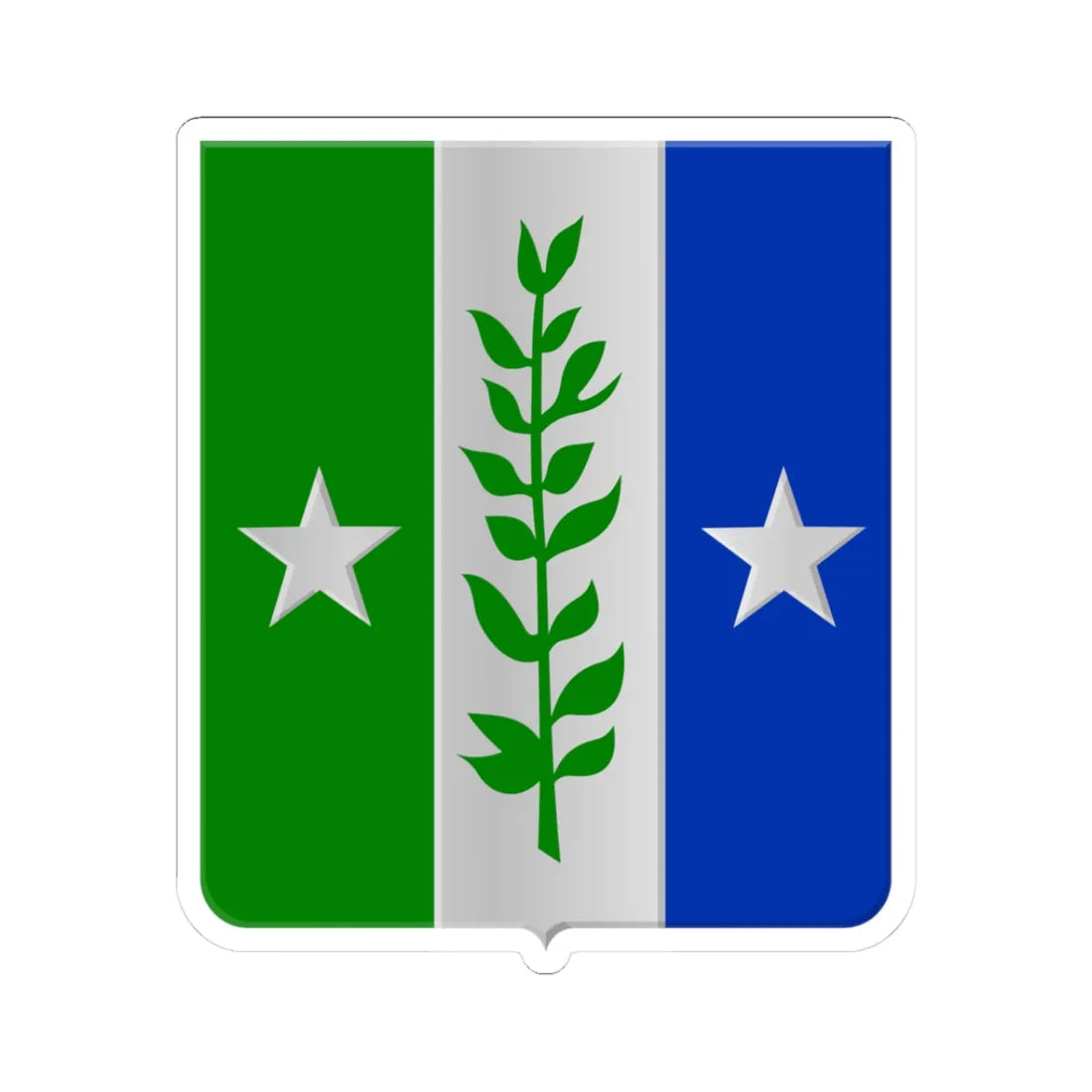 Zwijndrecht B wapen (Belgium) (Coat of Arms) STICKER Vinyl Kiss-Cut Decal 3 Inch White - The Sticker Space