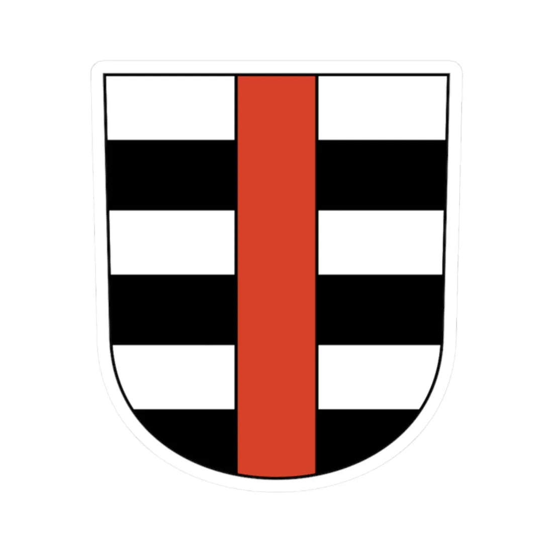 Zwillikon (Switzerland) (Coat of Arms) STICKER Vinyl Kiss-Cut Decal 2 Inch White - The Sticker Space