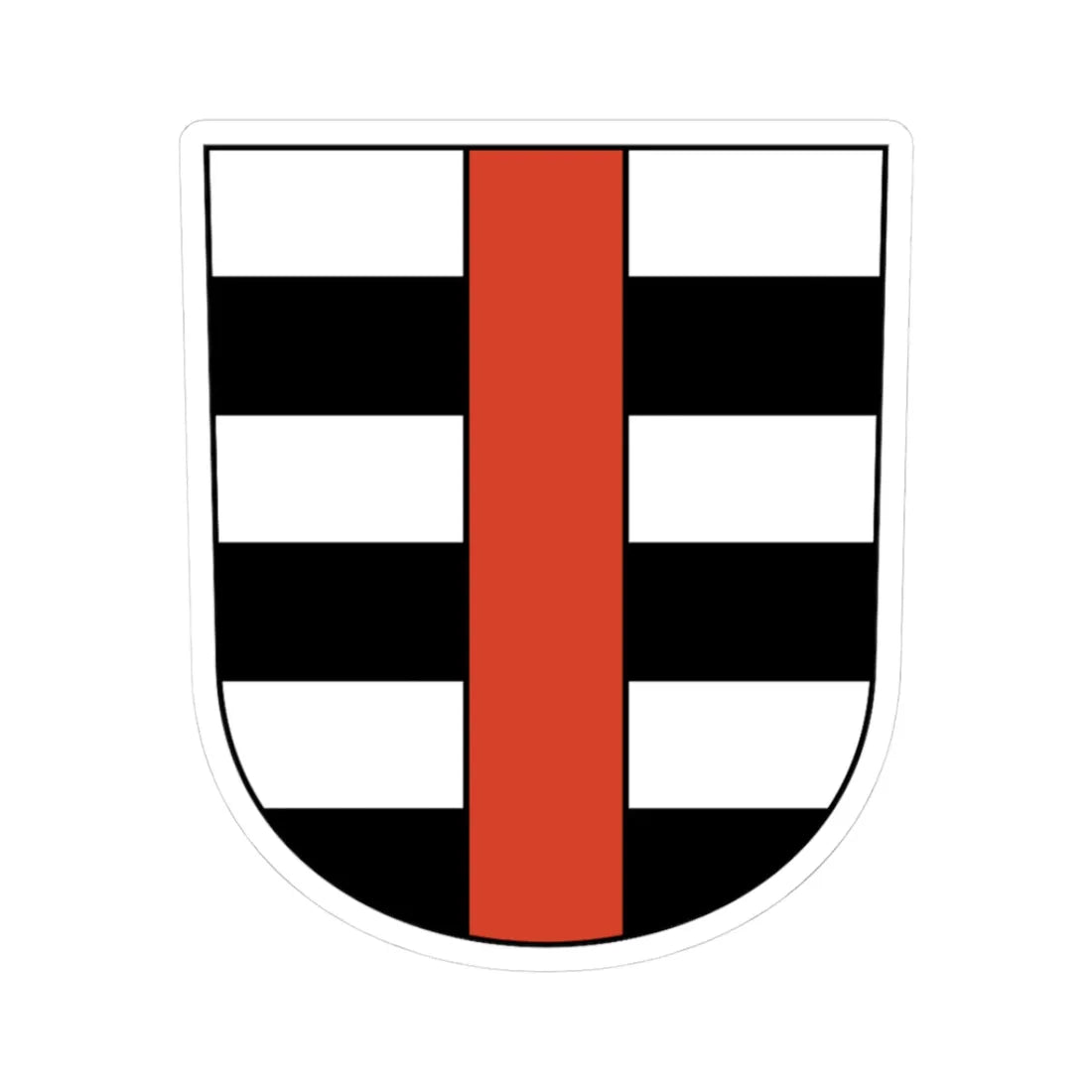 Zwillikon (Switzerland) (Coat of Arms) STICKER Vinyl Kiss-Cut Decal 3 Inch White - The Sticker Space