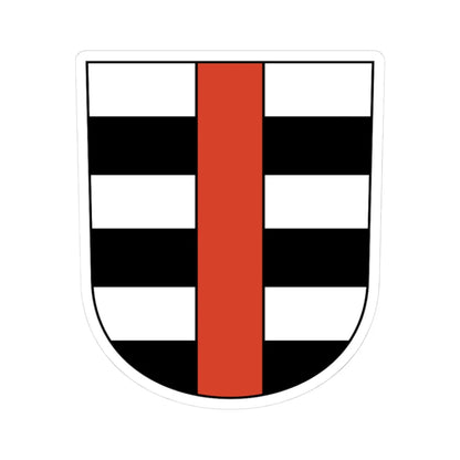 Zwillikon (Switzerland) (Coat of Arms) STICKER Vinyl Kiss-Cut Decal 3 Inch White - The Sticker Space