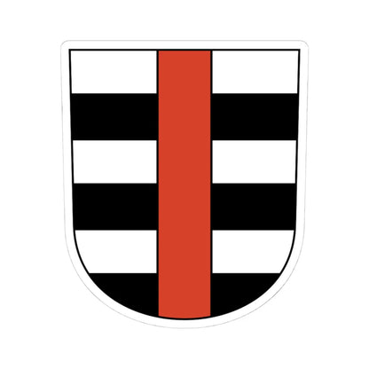 Zwillikon (Switzerland) (Coat of Arms) STICKER Vinyl Kiss-Cut Decal 4 Inch White - The Sticker Space