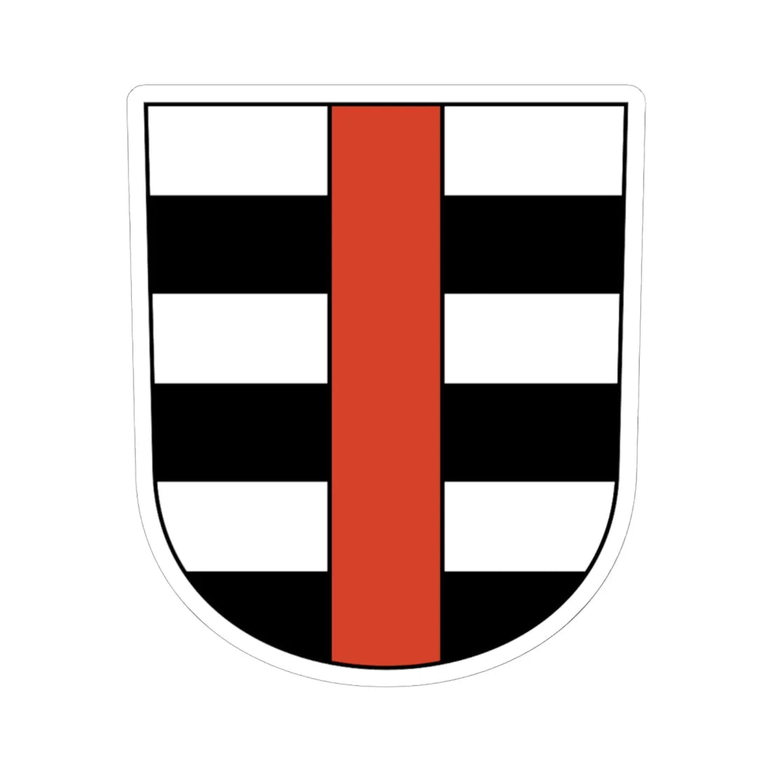 Zwillikon (Switzerland) (Coat of Arms) STICKER Vinyl Kiss-Cut Decal 6 Inch White - The Sticker Space