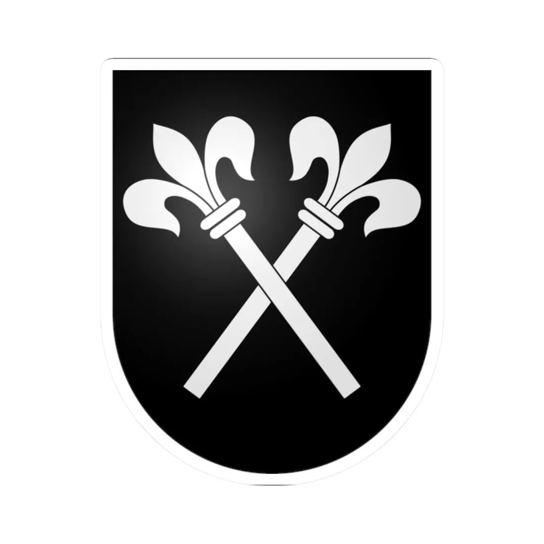 Zwingen-coat of arms (Switzerland) (Coat of Arms) STICKER Vinyl Kiss-Cut Decal 2 Inch White - The Sticker Space
