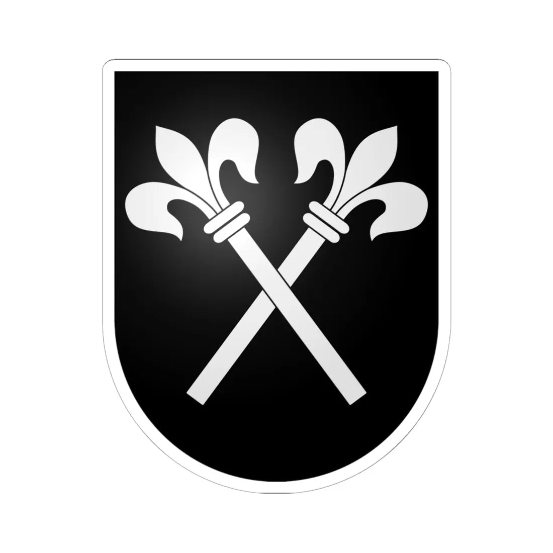 Zwingen-coat of arms (Switzerland) (Coat of Arms) STICKER Vinyl Kiss-Cut Decal 6 Inch White - The Sticker Space