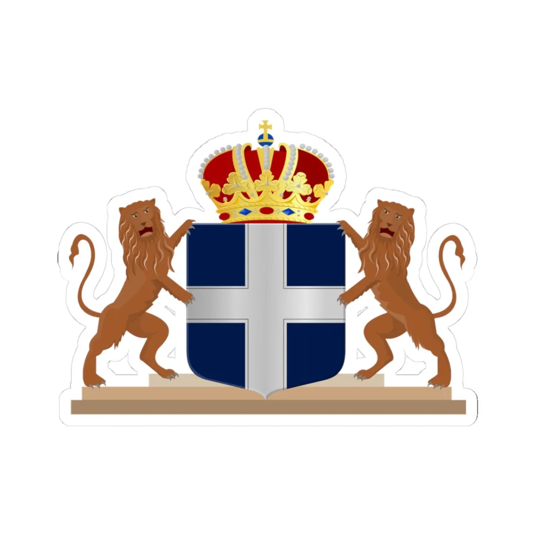 Zwolle wapen 1819 (Netherlands) (Coat of Arms) STICKER Vinyl Kiss-Cut Decal 3 Inch White - The Sticker Space