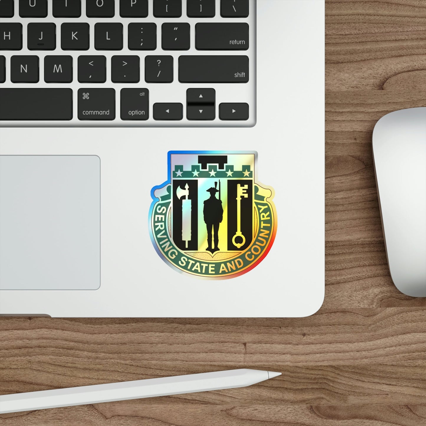 102 Military Police Battalion (U.S. Army) Holographic STICKER Die-Cut Vinyl Decal-The Sticker Space