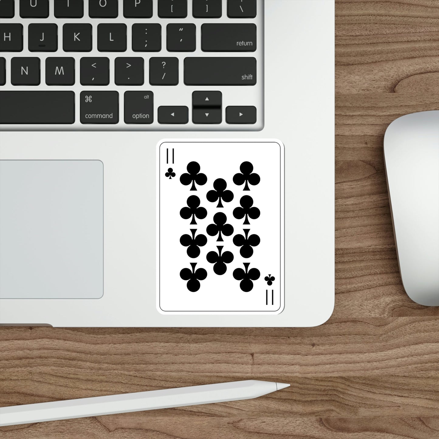 11 of Clubs Playing Card STICKER Vinyl Die-Cut Decal-The Sticker Space