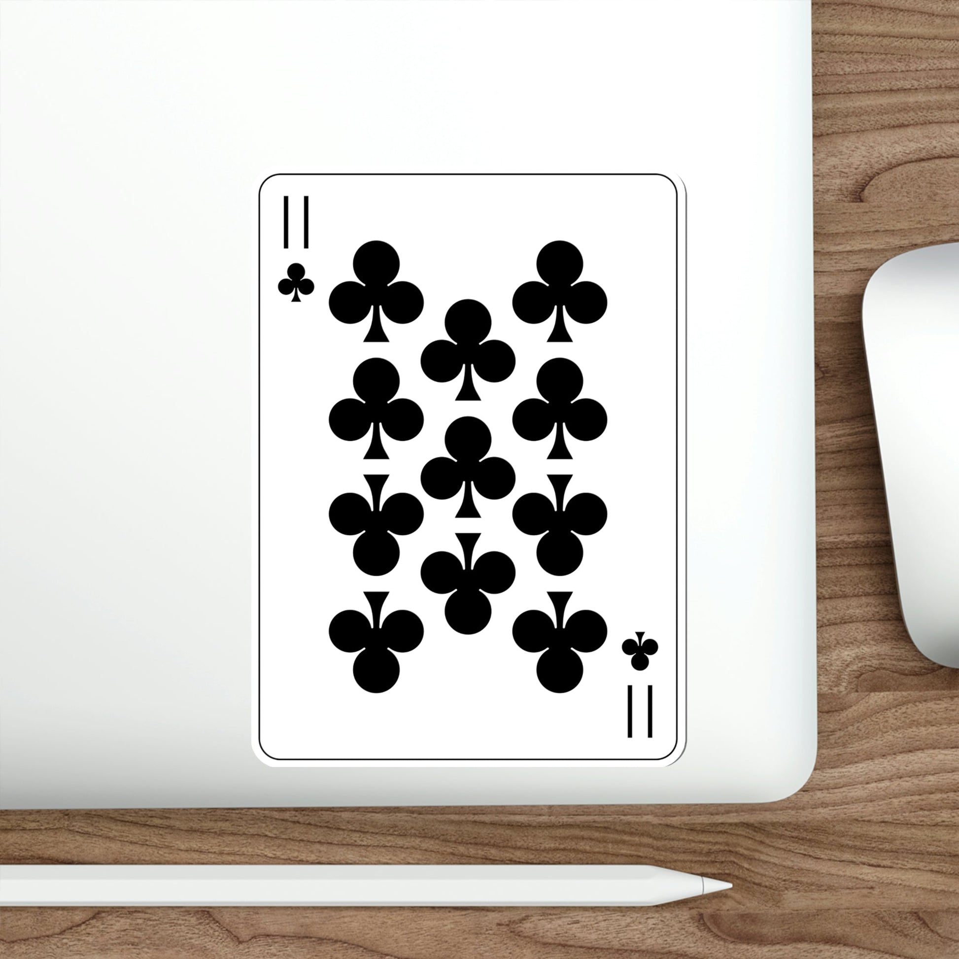 11 of Clubs Playing Card STICKER Vinyl Die-Cut Decal-The Sticker Space