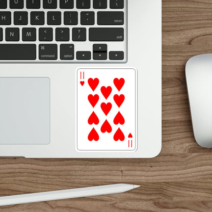 11 of Hearts Playing Card STICKER Vinyl Die-Cut Decal-The Sticker Space