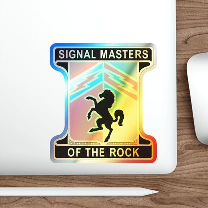 114 Signal Battalion (U.S. Army) Holographic STICKER Die-Cut Vinyl Decal-The Sticker Space