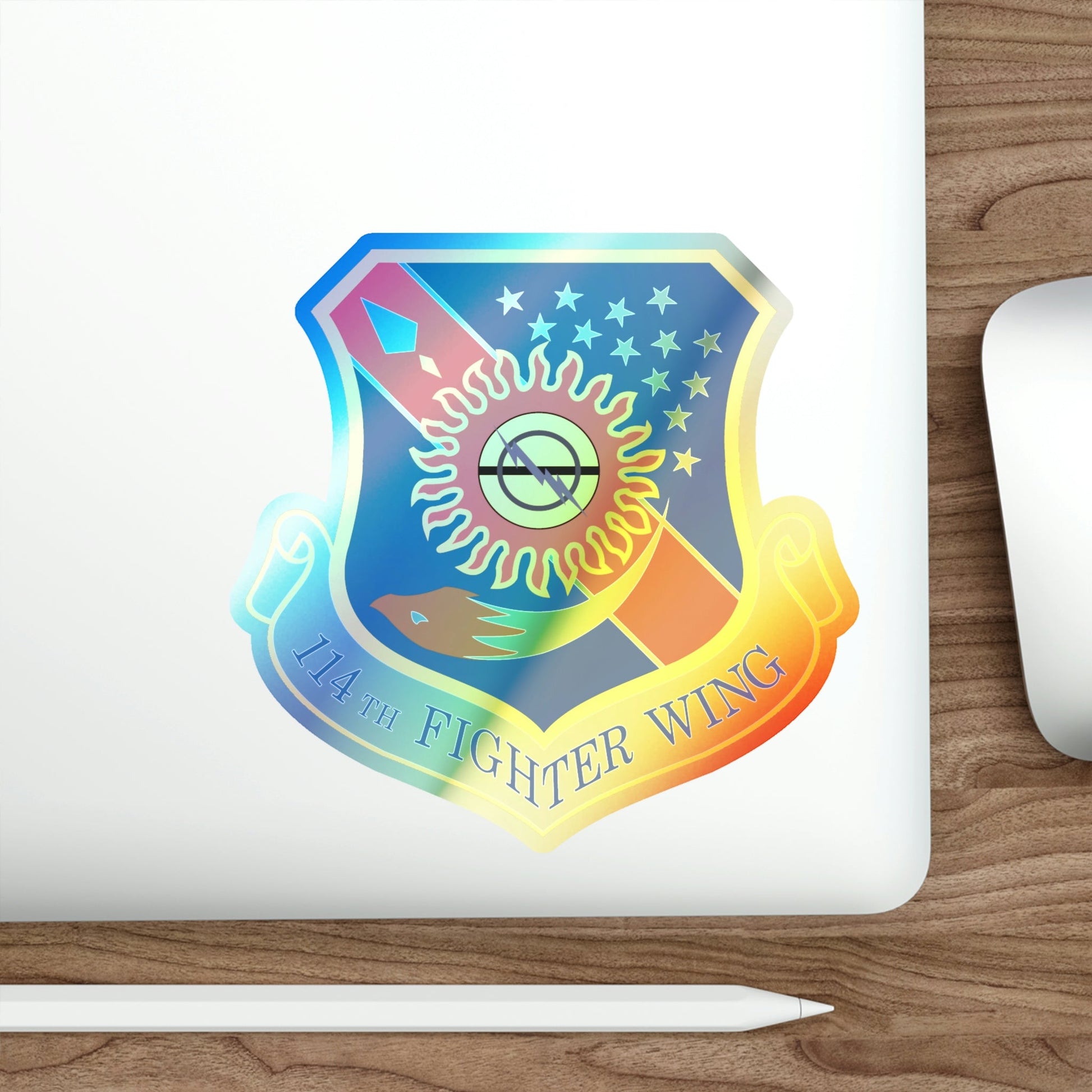 114th Fighter Wing (U.S. Air Force) Holographic STICKER Die-Cut Vinyl Decal-The Sticker Space