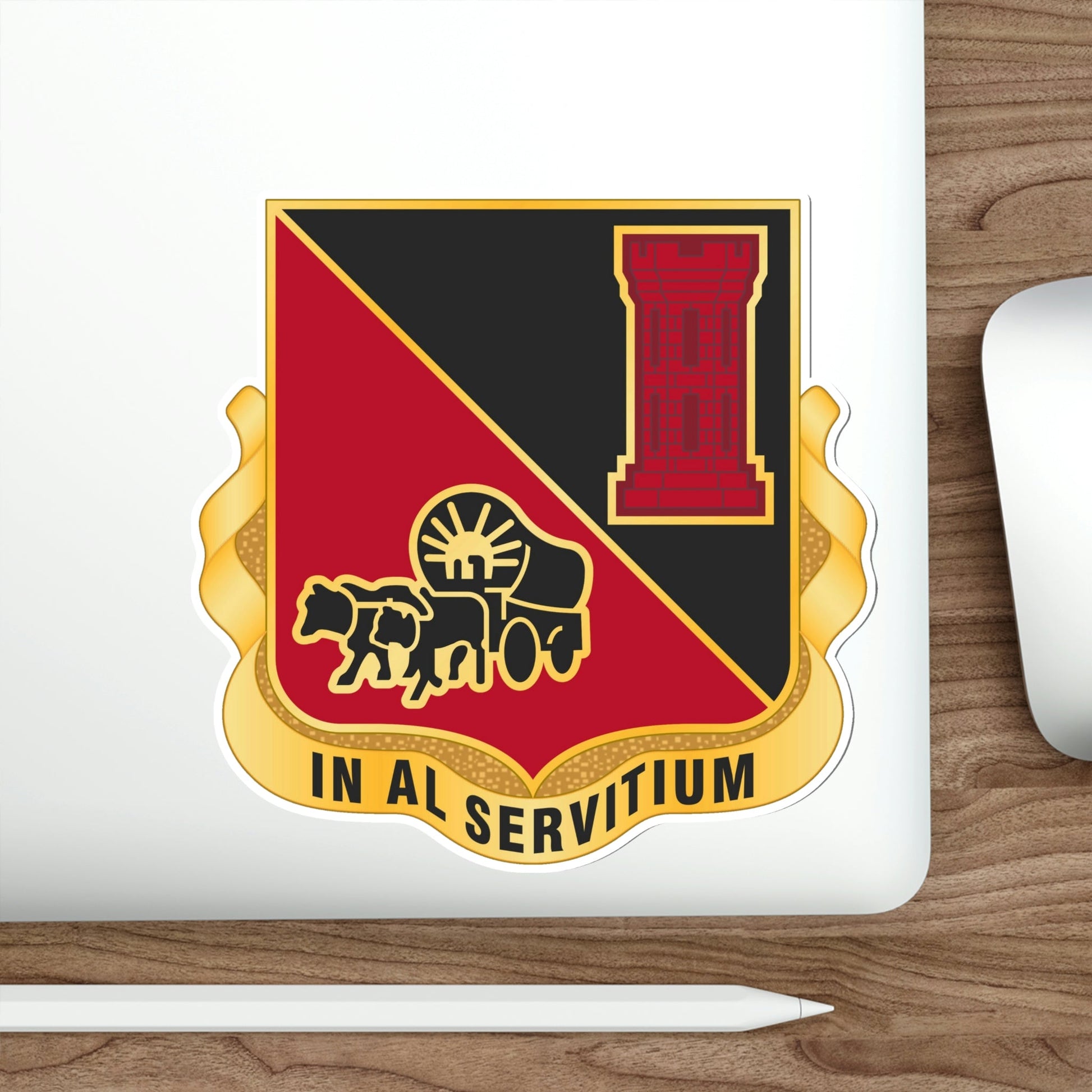 128 Engineer Battalion Nebraska National Guard (U.S. Army) STICKER Vinyl Die-Cut Decal-The Sticker Space