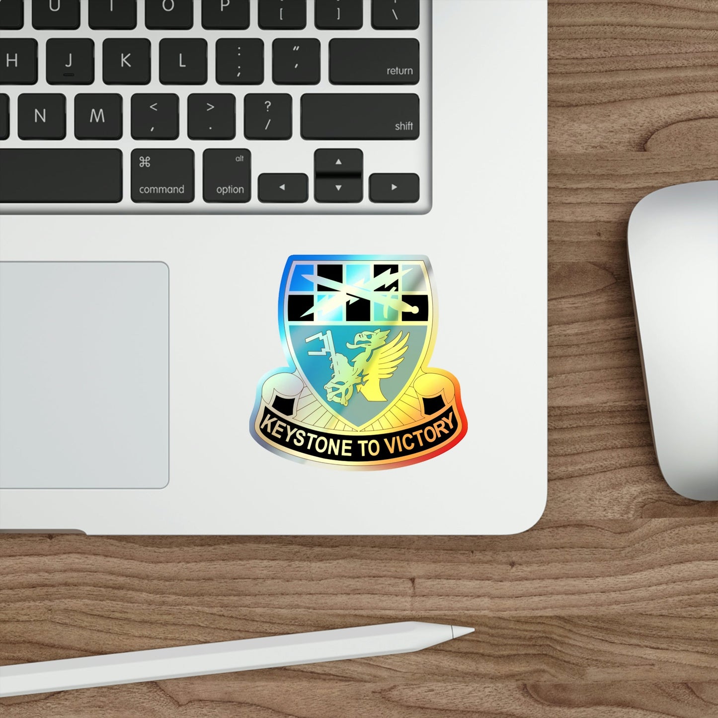 128 Military Intelligence Battalion (U.S. Army) Holographic STICKER Die-Cut Vinyl Decal-The Sticker Space