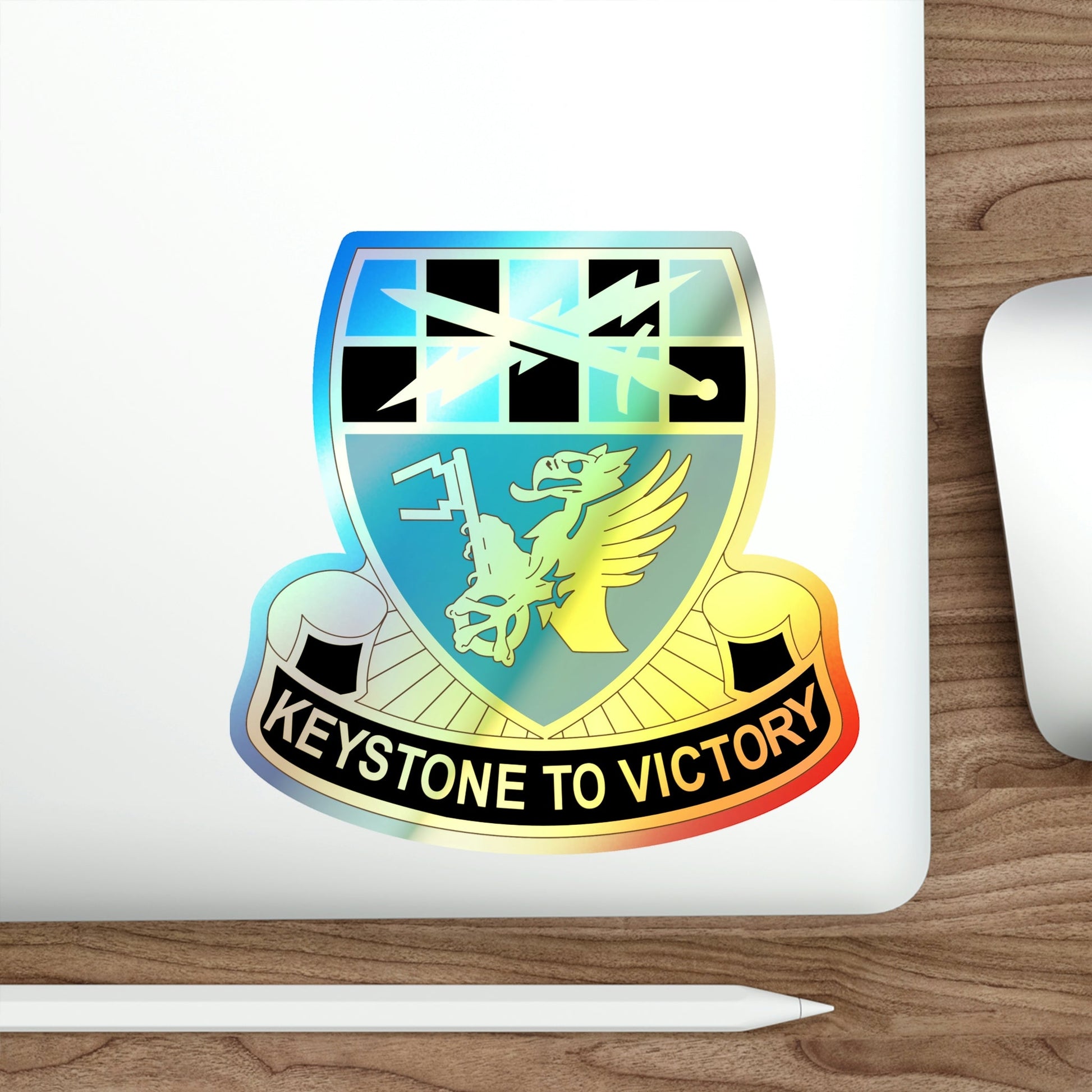 128 Military Intelligence Battalion (U.S. Army) Holographic STICKER Die-Cut Vinyl Decal-The Sticker Space