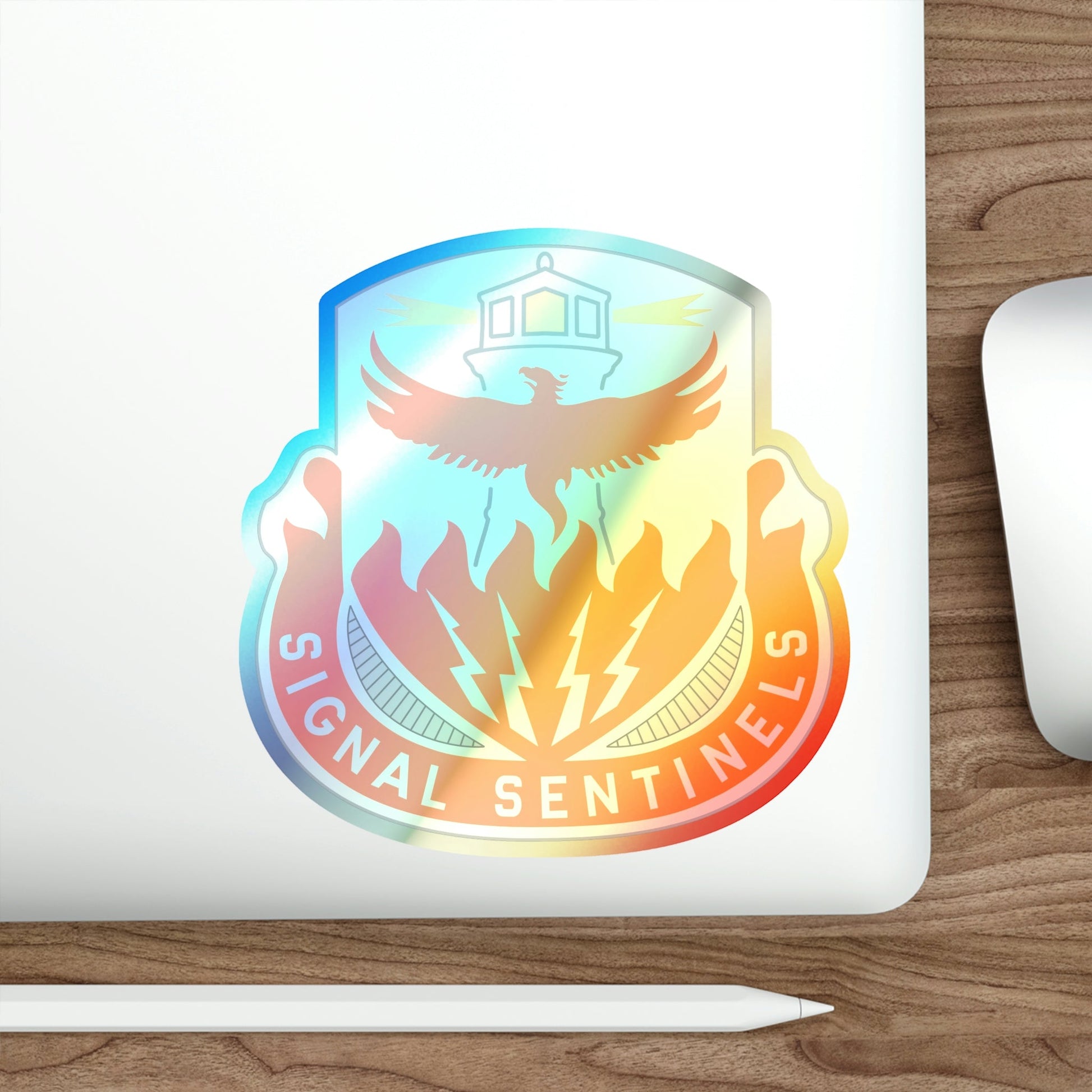 156 Signal Battalion (U.S. Army) Holographic STICKER Die-Cut Vinyl Decal-The Sticker Space