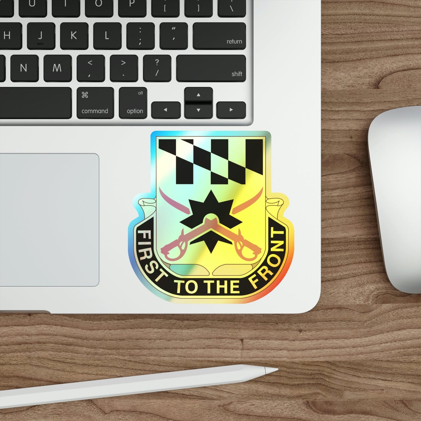 158 Cavalry Regiment (U.S. Army) Holographic STICKER Die-Cut Vinyl Decal-The Sticker Space