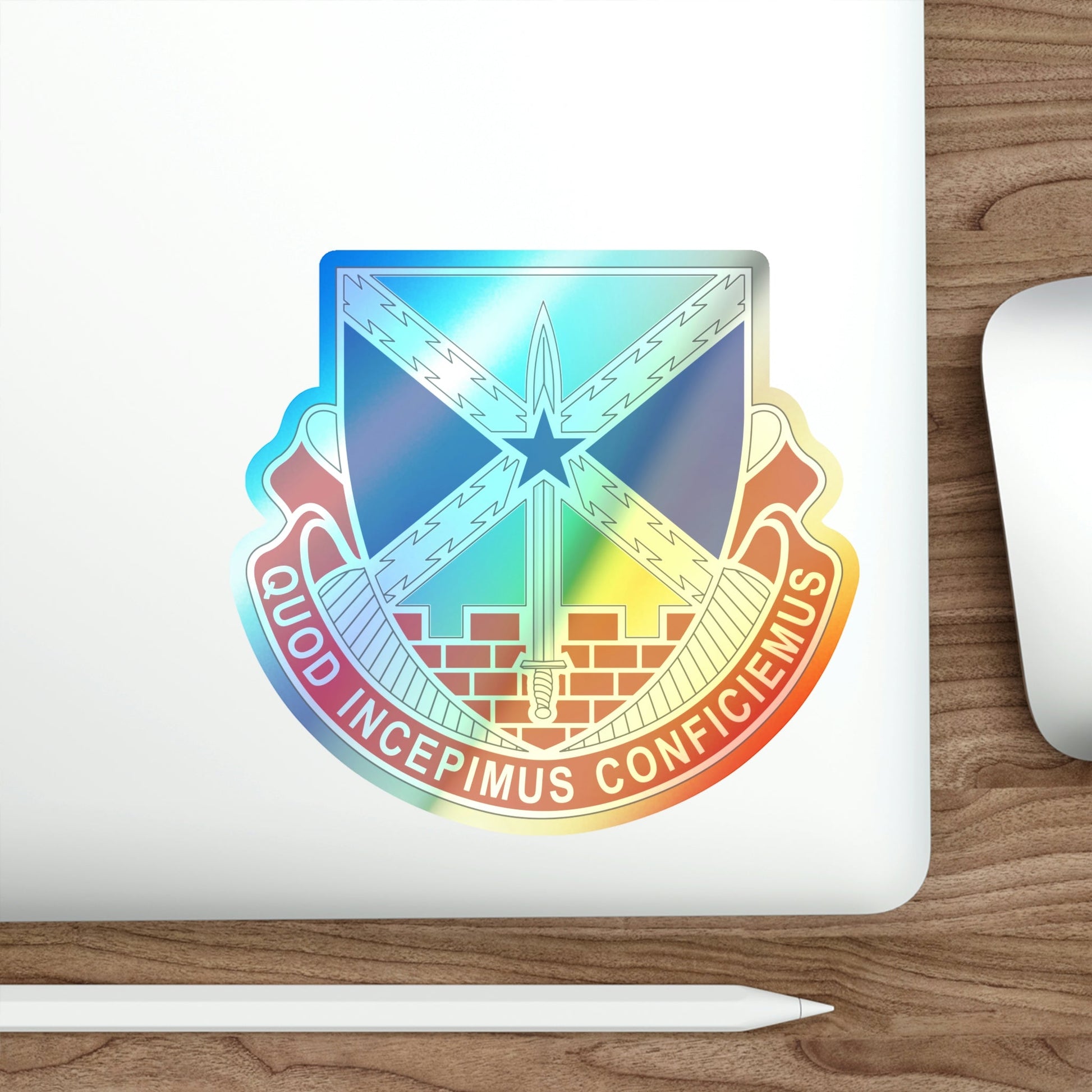 176 Engineer Brigade v2 (U.S. Army) Holographic STICKER Die-Cut Vinyl Decal-The Sticker Space