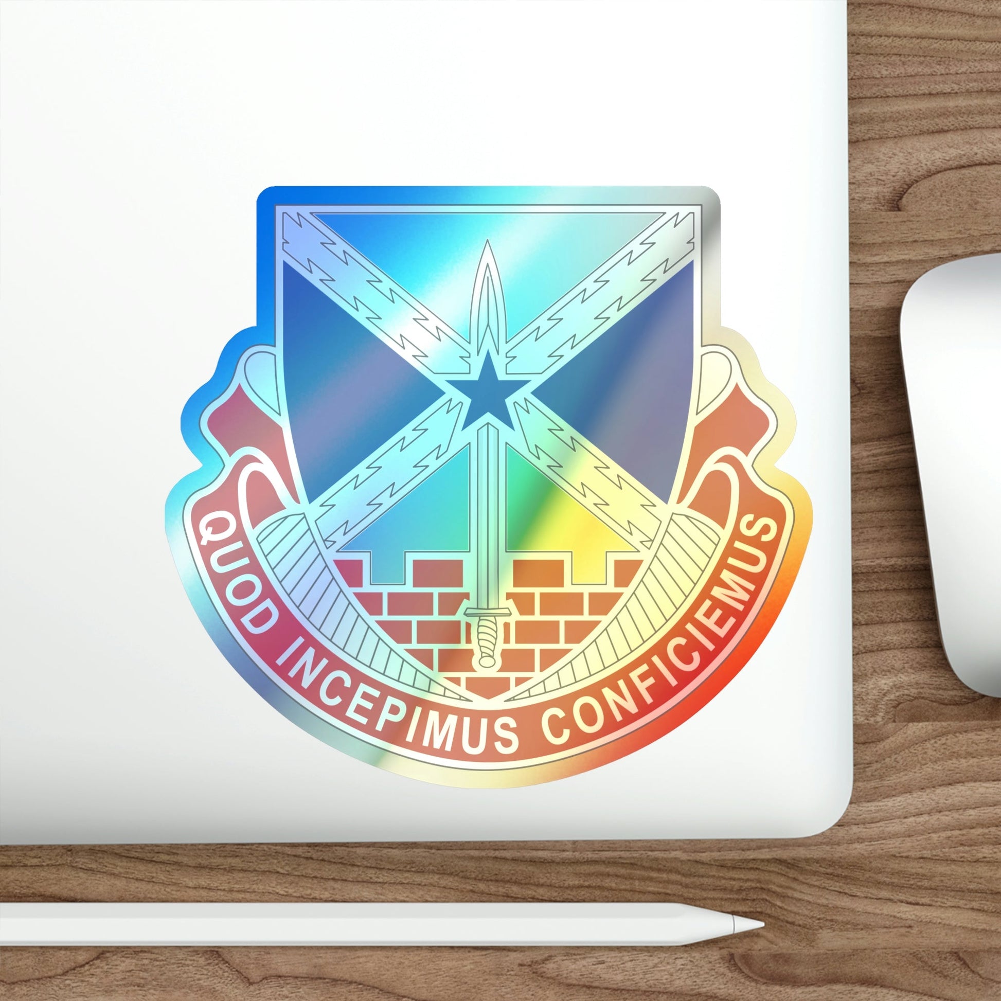 176 Engineer Brigade v2 (U.S. Army) Holographic STICKER Die-Cut Vinyl Decal-The Sticker Space