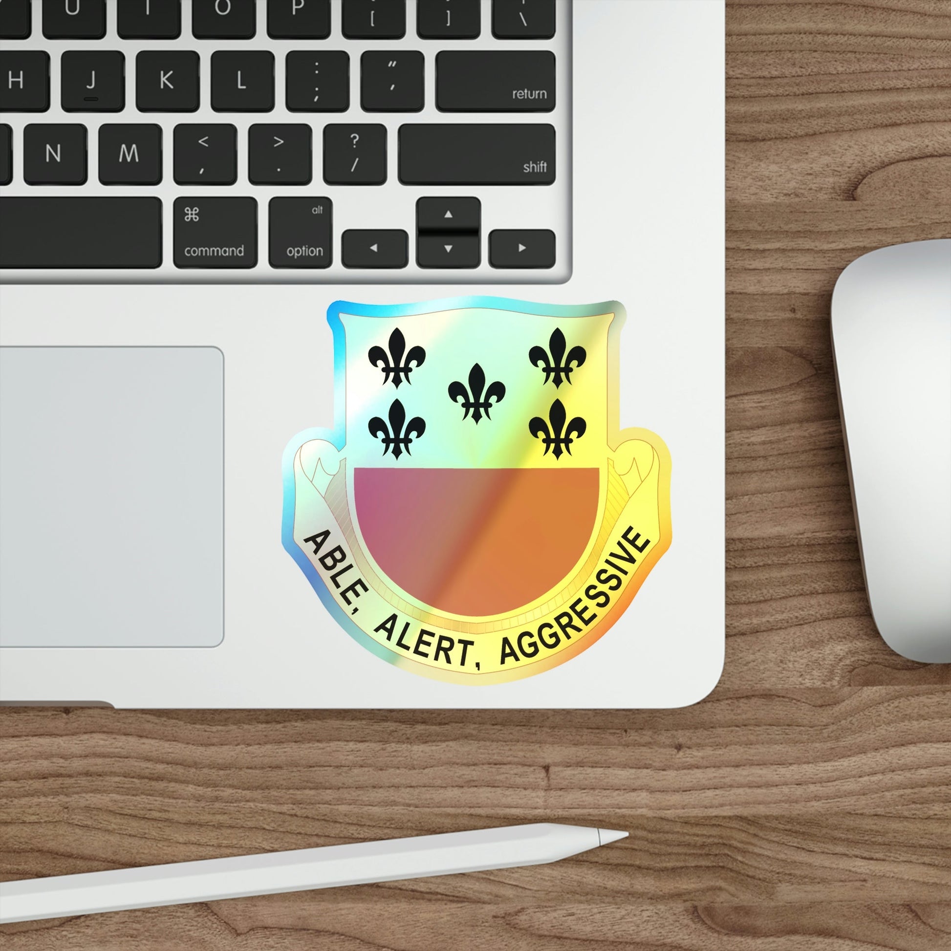 196 Armor Regiment (U.S. Army) Holographic STICKER Die-Cut Vinyl Decal-The Sticker Space