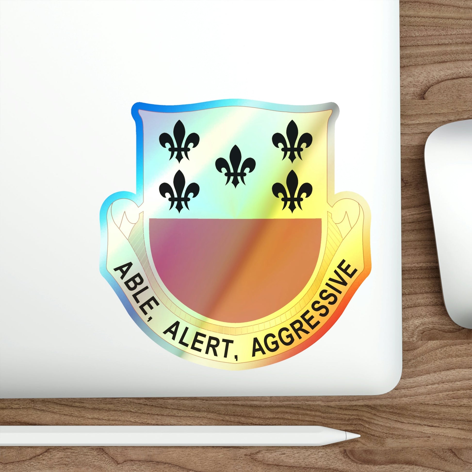 196 Armor Regiment (U.S. Army) Holographic STICKER Die-Cut Vinyl Decal-The Sticker Space