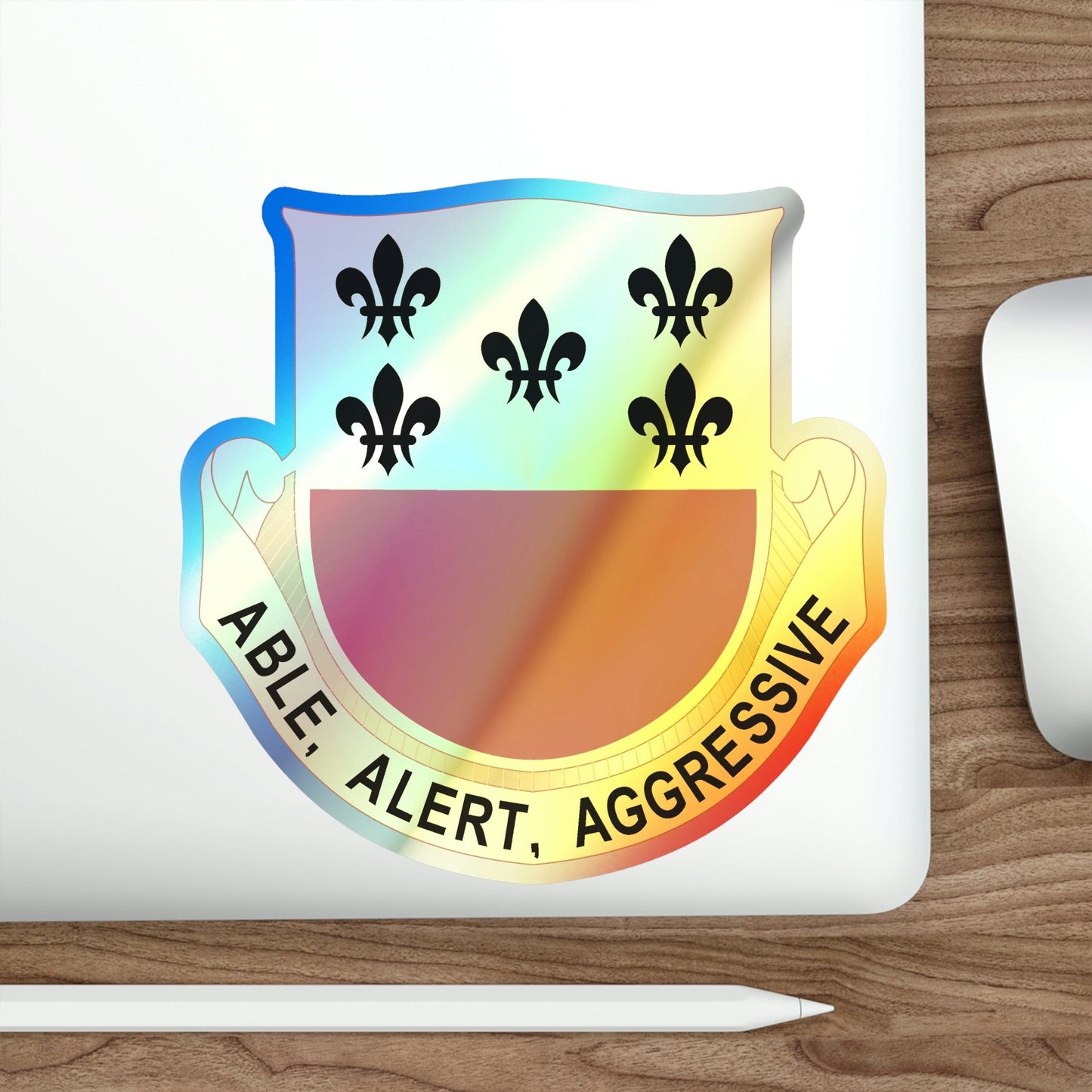 196 Armor Regiment (U.S. Army) Holographic STICKER Die-Cut Vinyl Decal-The Sticker Space