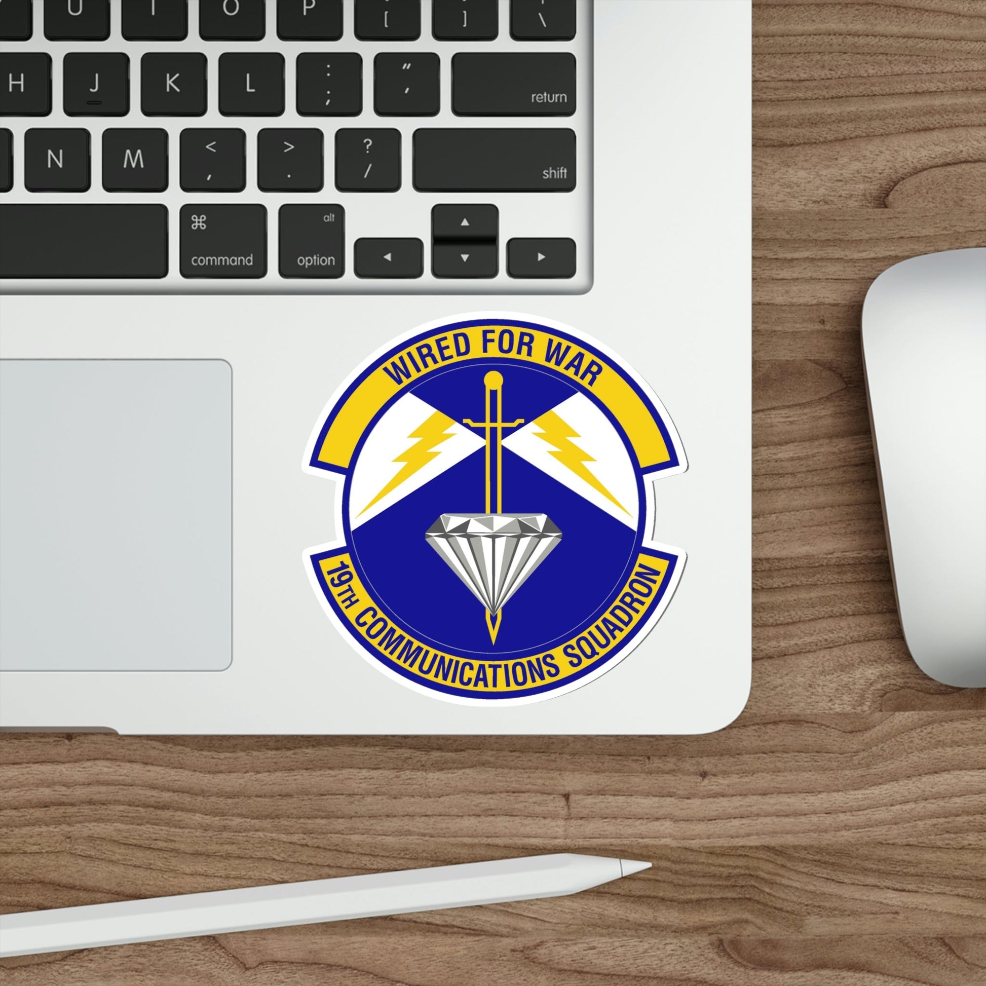 19th Communications Squadron (U.S. Air Force) STICKER Vinyl Die-Cut Decal-The Sticker Space