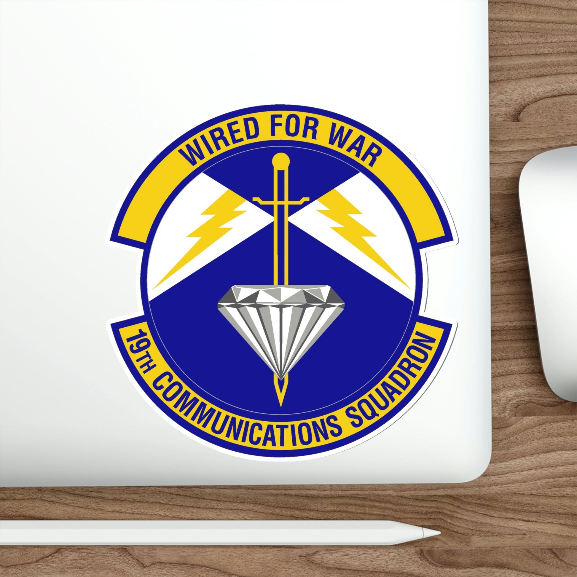 19th Communications Squadron (U.S. Air Force) STICKER Vinyl Die-Cut Decal-The Sticker Space