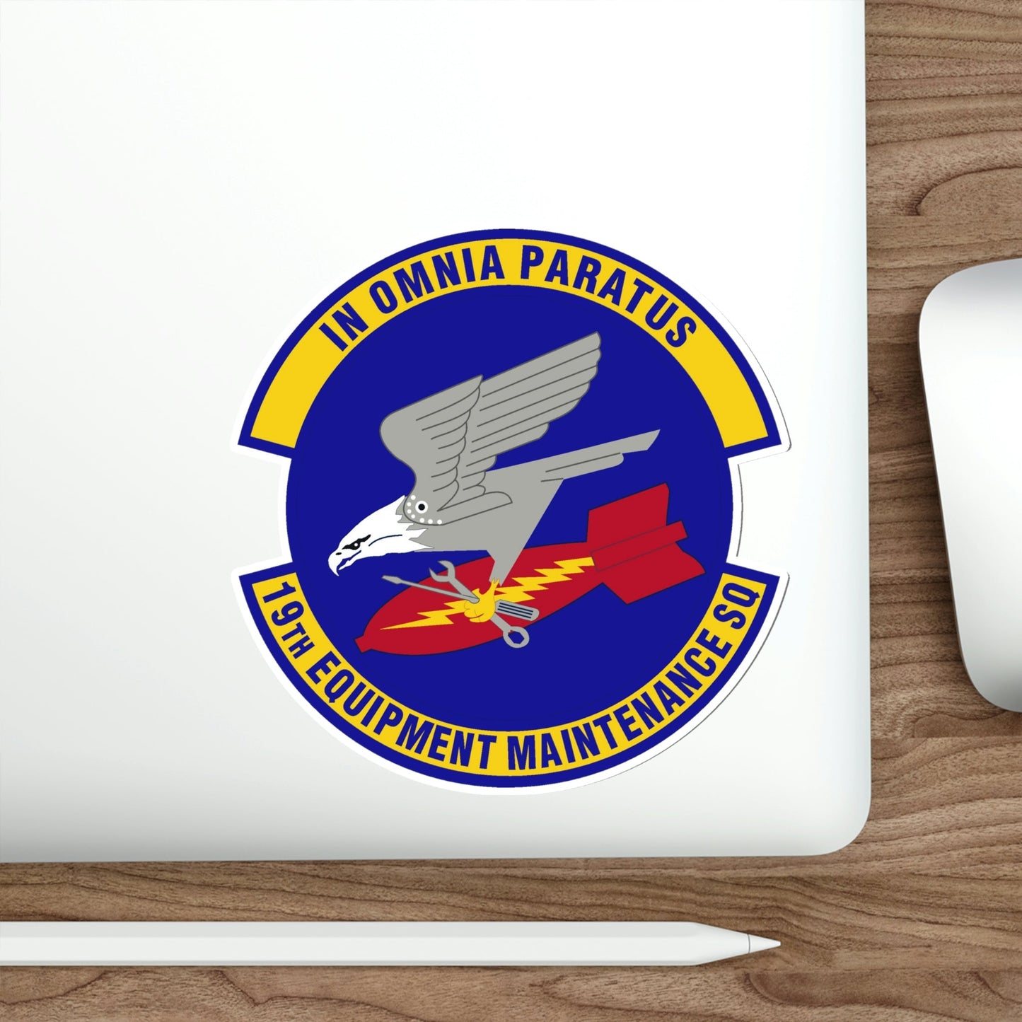 19th Equipment Maintenance Squadron (U.S. Air Force) STICKER Vinyl Die-Cut Decal-The Sticker Space