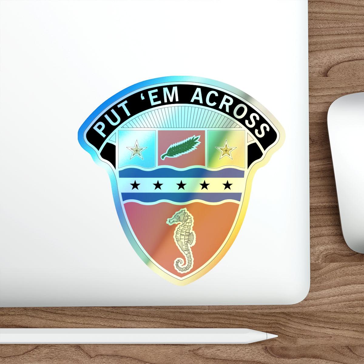 1st Engineer Brigade (U.S. Army) Holographic STICKER Die-Cut Vinyl Decal-The Sticker Space