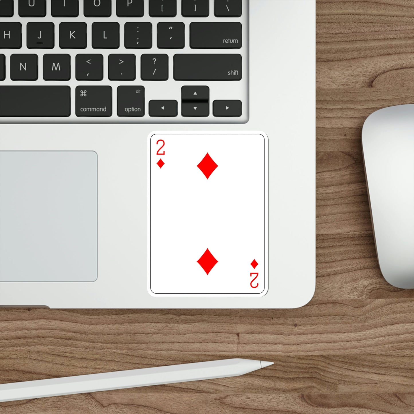 2 of Diamonds Playing Card STICKER Vinyl Die-Cut Decal-The Sticker Space