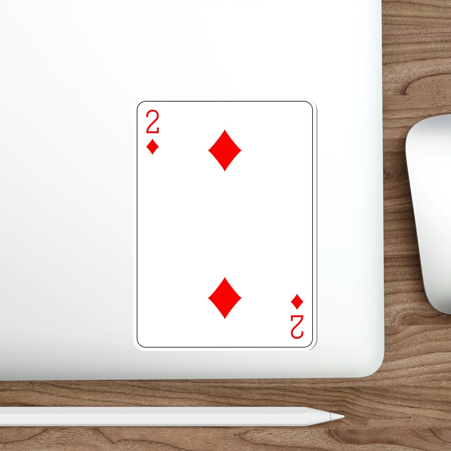 2 of Diamonds Playing Card STICKER Vinyl Die-Cut Decal-The Sticker Space