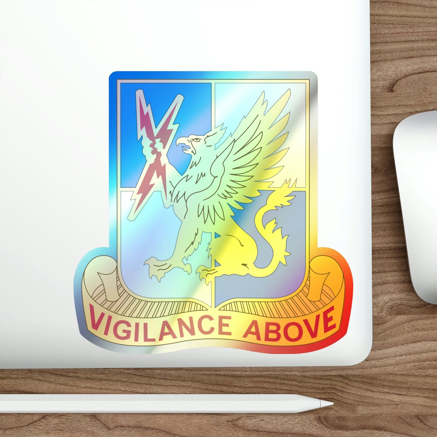 224 Military Intelligence Battalion (U.S. Army) Holographic STICKER Die-Cut Vinyl Decal-The Sticker Space