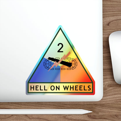 2nd Armored Division (U.S. Army) Holographic STICKER Die-Cut Vinyl Decal-The Sticker Space