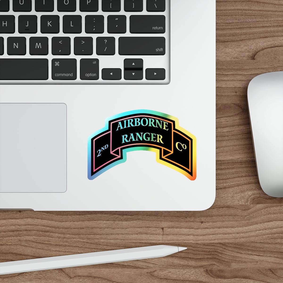 2nd Ranger Infantry Company (U.S. Army) Holographic STICKER Die-Cut Vinyl Decal-The Sticker Space