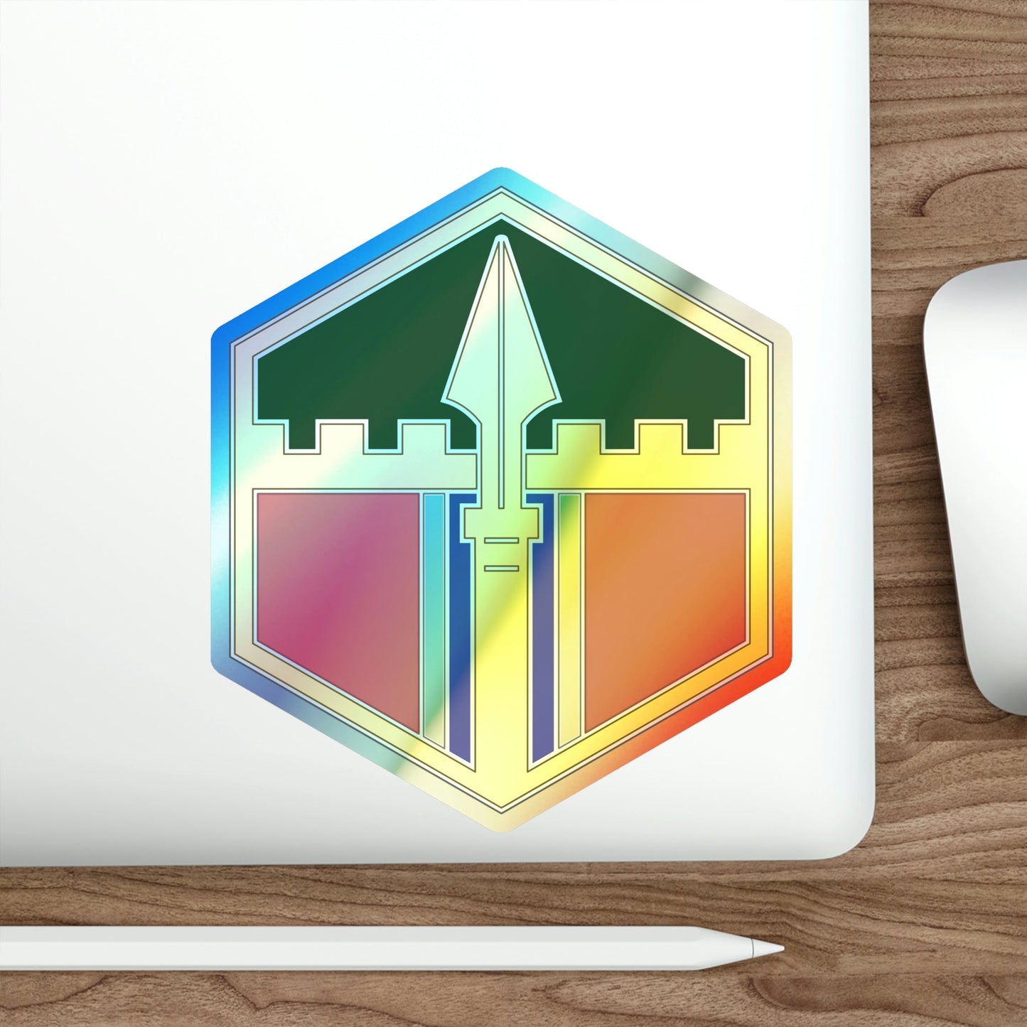 301 Maneuver Enhancement Brigade (U.S. Army) Holographic STICKER Die-Cut Vinyl Decal-The Sticker Space