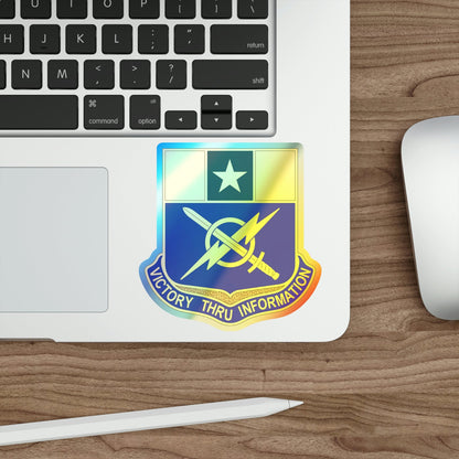 302 Information Operations Battalion (U.S. Army) Holographic STICKER Die-Cut Vinyl Decal-The Sticker Space