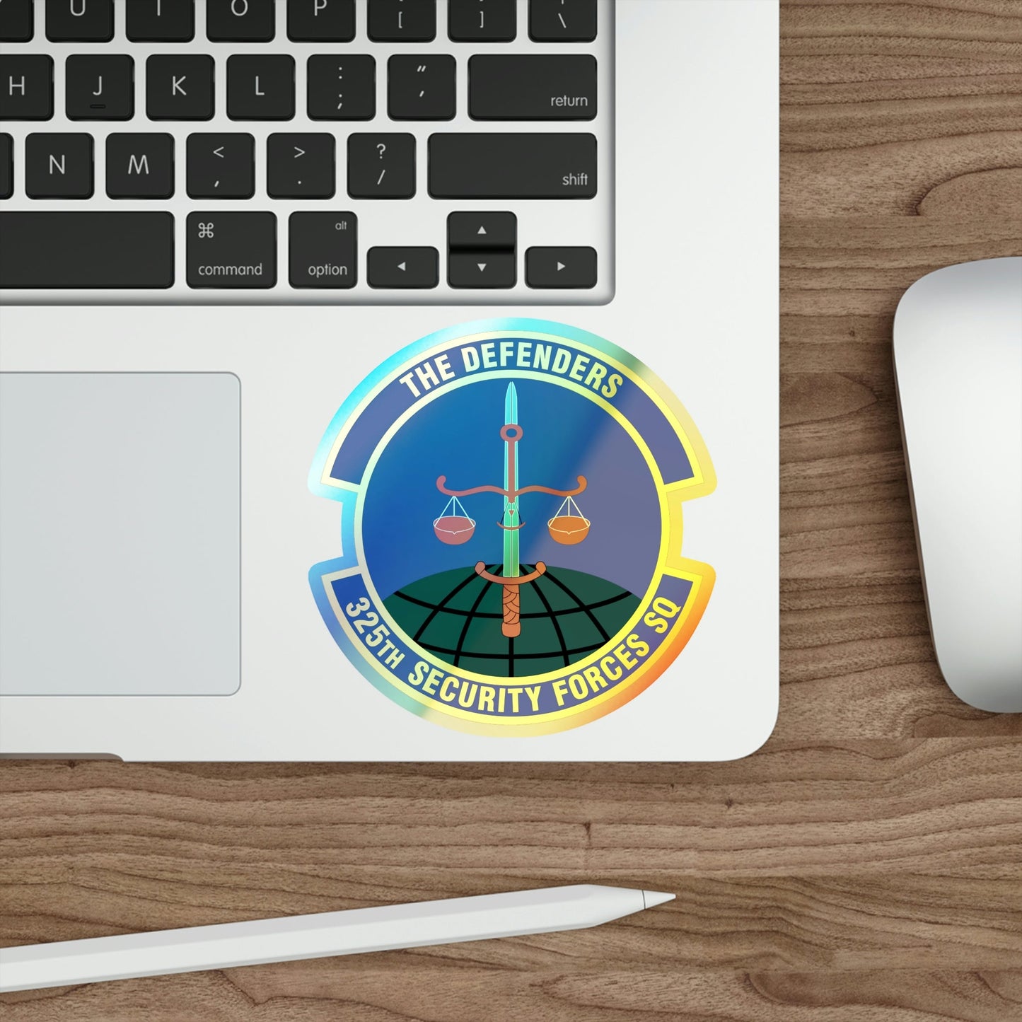 325 Security Forces Squadron ACC (U.S. Air Force) Holographic STICKER Die-Cut Vinyl Decal-The Sticker Space