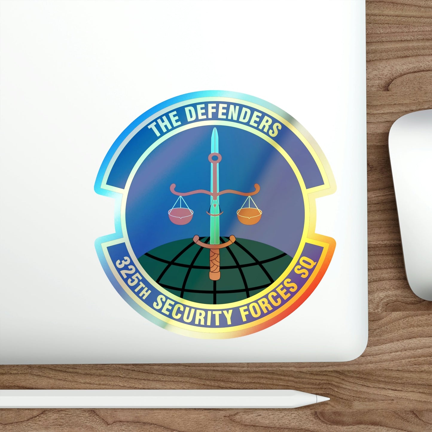 325 Security Forces Squadron ACC (U.S. Air Force) Holographic STICKER Die-Cut Vinyl Decal-The Sticker Space