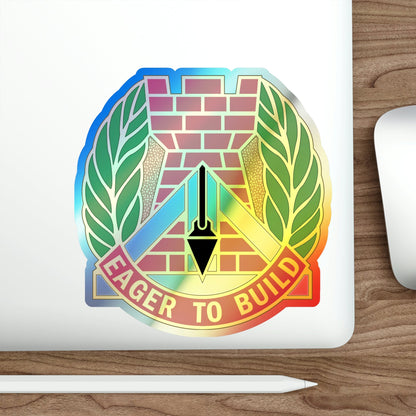 329 Engineer Group (U.S. Army) Holographic STICKER Die-Cut Vinyl Decal-The Sticker Space