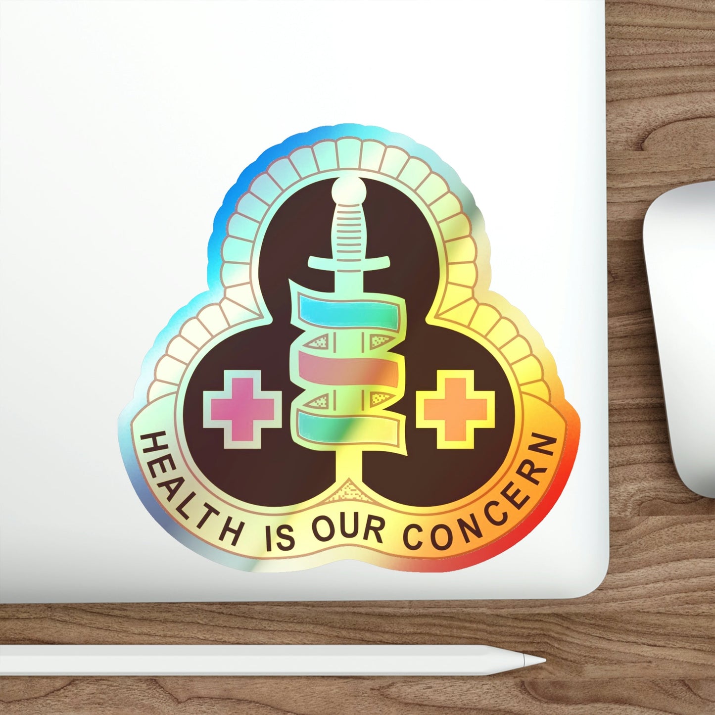 331 Medical Group (U.S. Army) Holographic STICKER Die-Cut Vinyl Decal-The Sticker Space