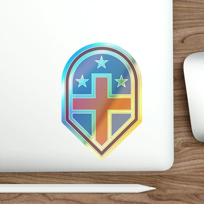 332 Medical Brigade 3 (U.S. Army) Holographic STICKER Die-Cut Vinyl Decal-The Sticker Space