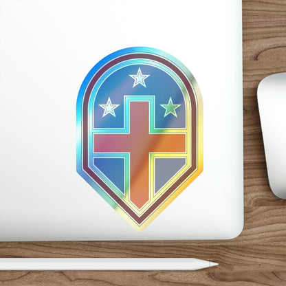 332 Medical Brigade 3 (U.S. Army) Holographic STICKER Die-Cut Vinyl Decal-The Sticker Space