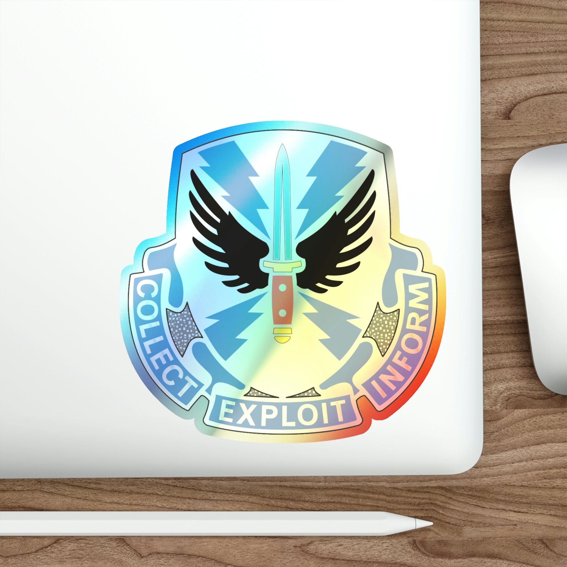 337 Military Intelligence Battalion (U.S. Army) Holographic STICKER Die-Cut Vinyl Decal-The Sticker Space