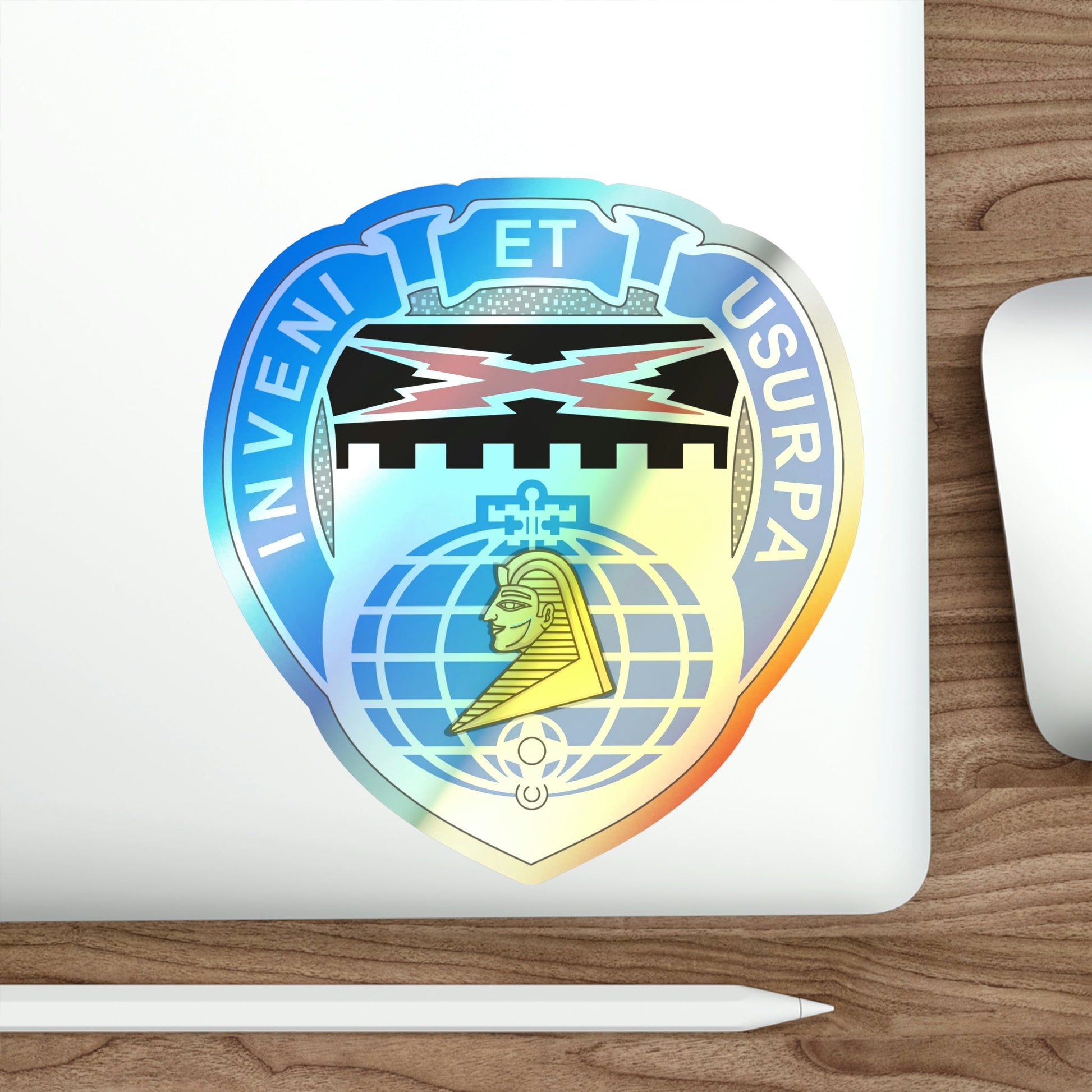 338 Military Intelligence Battalion (U.S. Army) Holographic STICKER Die-Cut Vinyl Decal-The Sticker Space