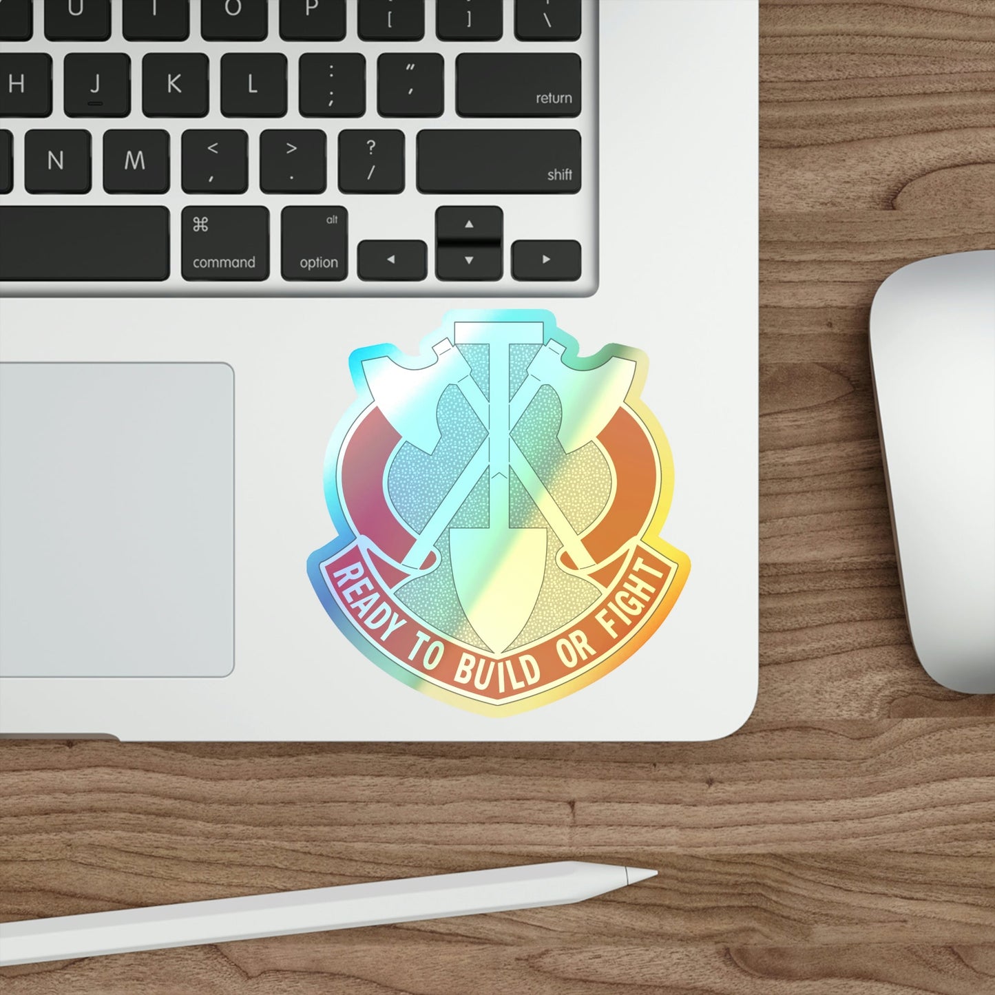 348 Engineer Group (U.S. Army) Holographic STICKER Die-Cut Vinyl Decal-The Sticker Space